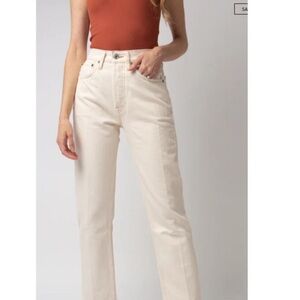 RE/DONE 70s High Rise Stove Pipe Jeans size 25